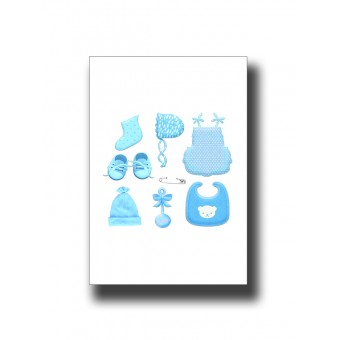 Baby clothes 1 Nursery Kids Print