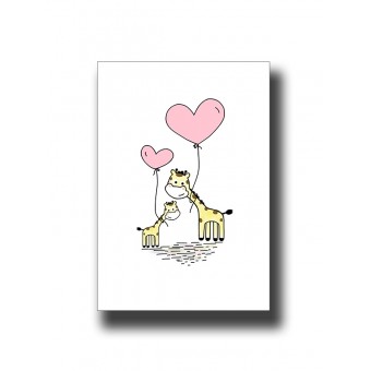 Giraffe 4 Nursery Kids Print