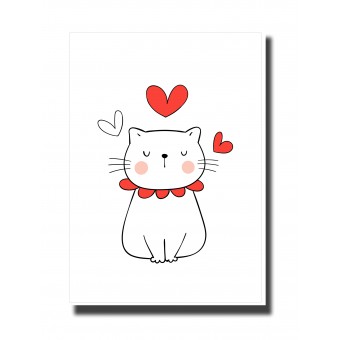 Valentine's Day Card - Love Cat 3