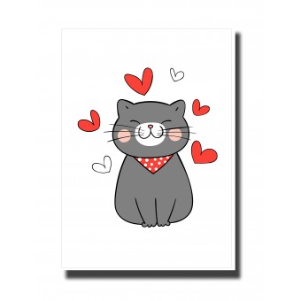 Valentine's Day Card - Love Cat 4