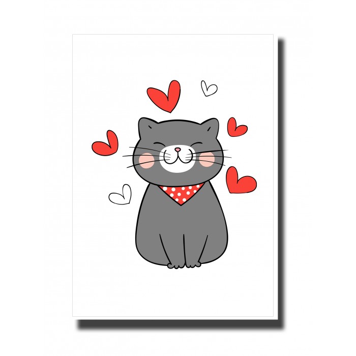 Valentine's Day Card - Love Cat 4