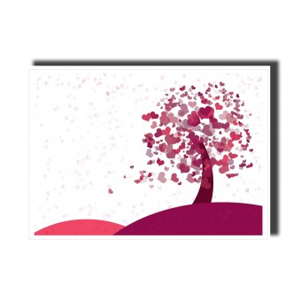 Valentine's Day Card - Tree of hearts 2