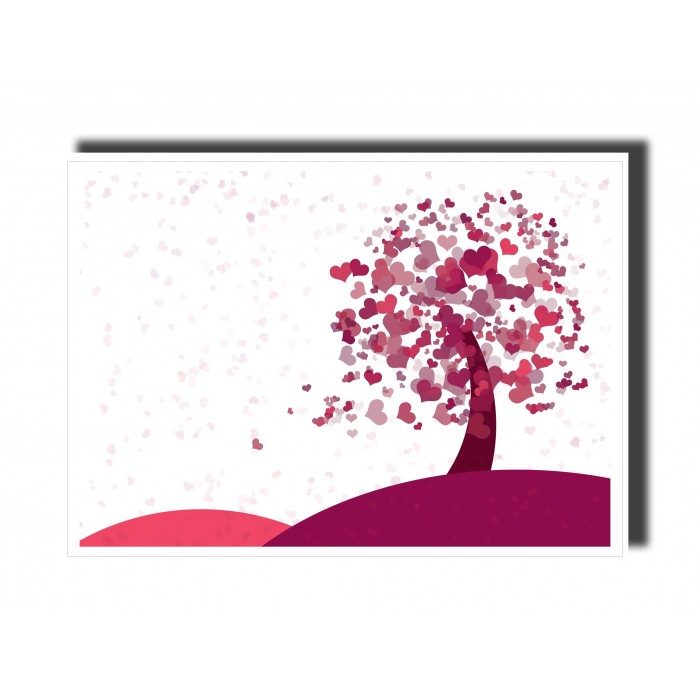Valentine's Day Card - Tree of hearts 2