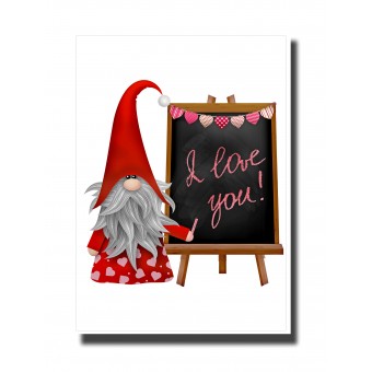 Valentine's Day Card - Gnome 1