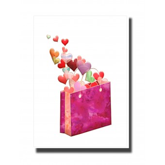 Love Card - Bag of hearts
