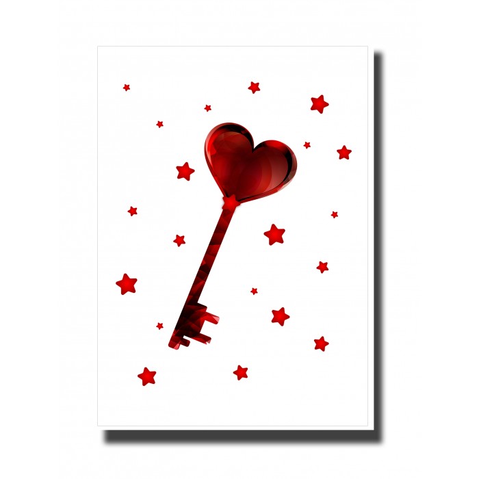 Valentine's Day Card - Heart key 1