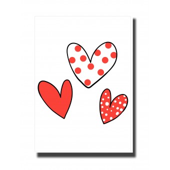 Love Card - Hearts 8