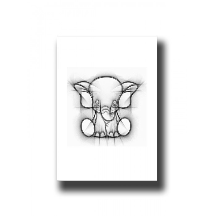 Kids Elephant 5 Nursery Kids Print