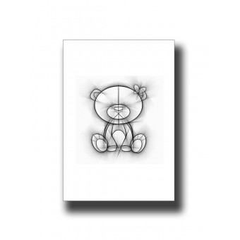 Teddy 4 Nursery Kids Print