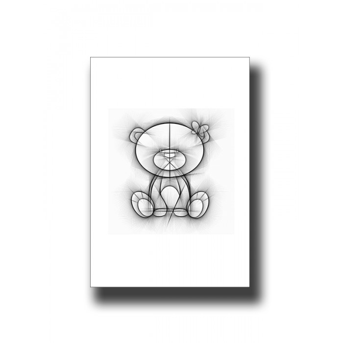 Teddy 4 Nursery Kids Print