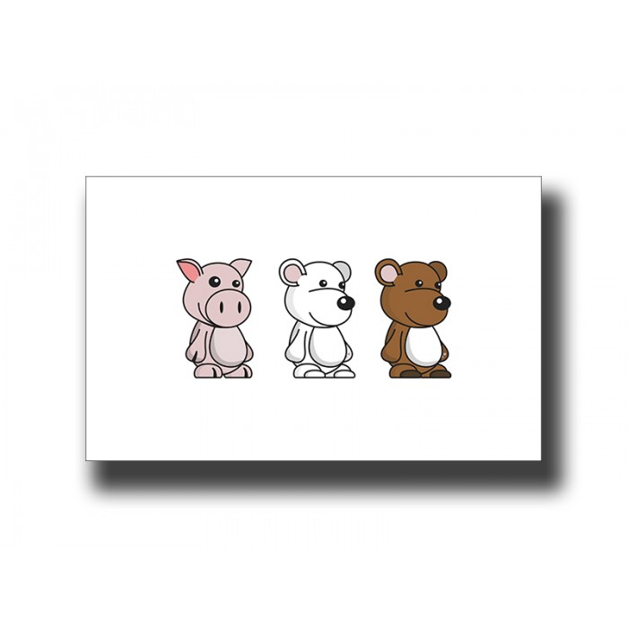 Animals 1 Nursery Kids Print