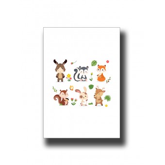 Animals 2 Nursery Kids Print