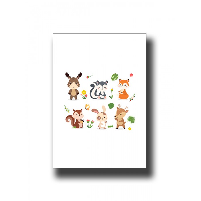 Animals 2 Nursery Kids Print