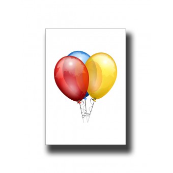 Baloons 2 Nursery Kids Print