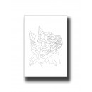 Cat 1 Line Art Print