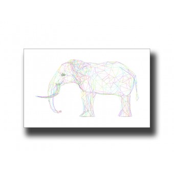 Elephant 3 Line Art Print