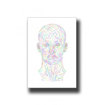 Face 1 Line Art Print
