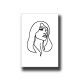 Face 5 Line Art Print