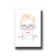Face 7 Line Art Print