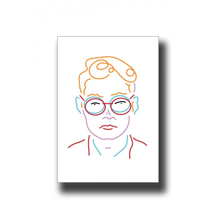 Face 7 Line Art Print