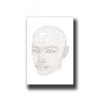 Face 11 Line Art Print