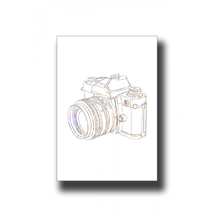 Camera 1  Line Art Print