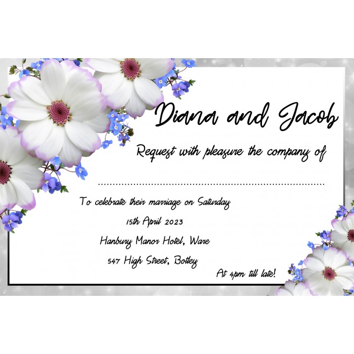 Daisy1 Wedding Invitation