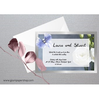 Eustoma1 Wedding Invitation