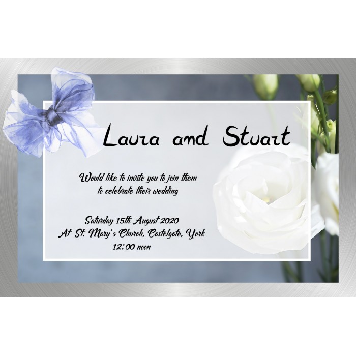 Eustoma1 Wedding Invitation