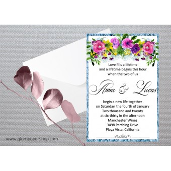 Flowers1 Wedding Invitation