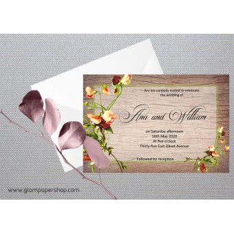 Freesia1 Wedding Invitation