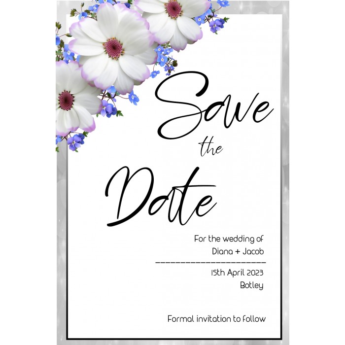 Daisy1 Save the Date Card