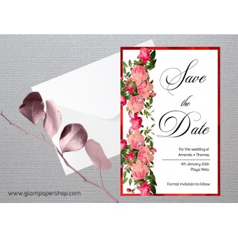 Roses1 Save the Date Card