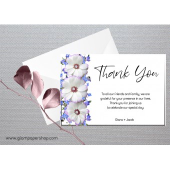 Daisy1 Wedding Thank You Card