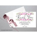 Flower Wreath1 Wedding Thank You Card