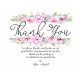 Flower Wreath1 Wedding Thank You Card