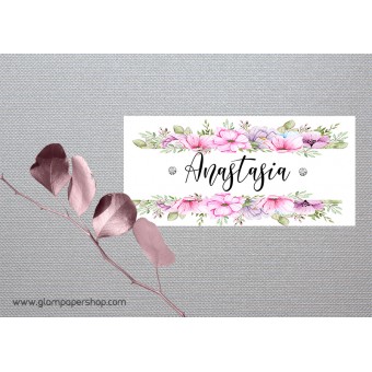 Floral wreath1 Place Card