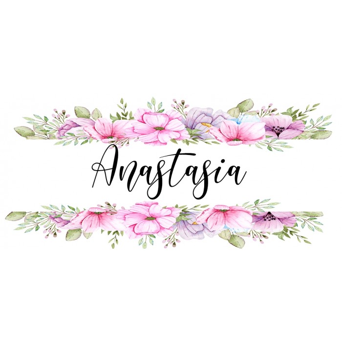 Floral wreath1 Place Card