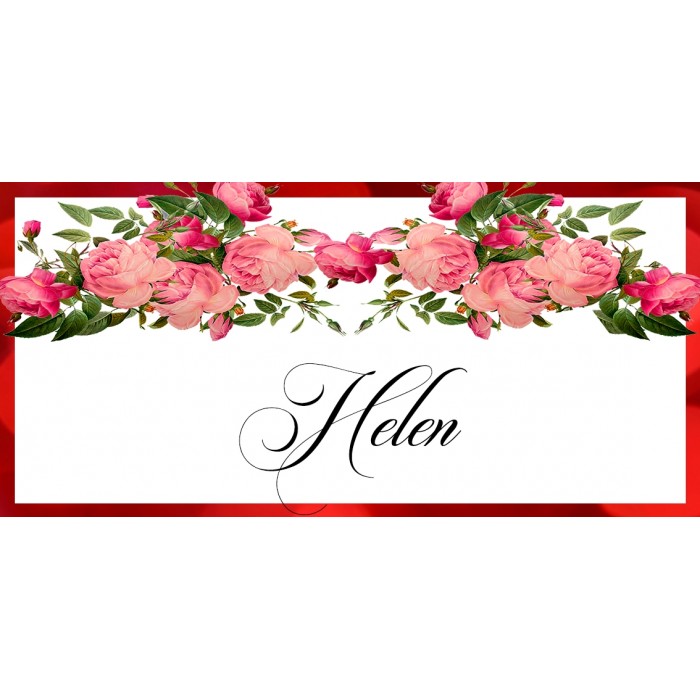 Roses1 Place Card