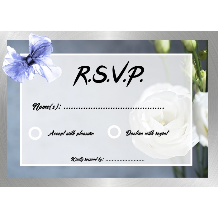 Eustoma1 RSVP Card