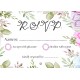 Flower wreath1 RSVP Card