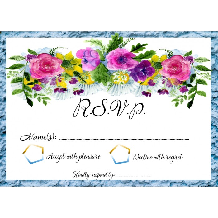 Flowers1 RSVP Card