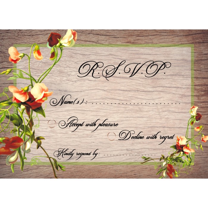 Freesia1 RSVP Card