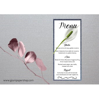 Calla1 Menu Card