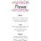 Flower wreath1 Menu Card