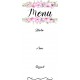 Flower wreath1 Menu Card