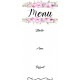 Flower wreath1 Menu Card