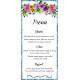 Flowers1 Menu Card