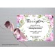 Flower wreath1 Reception Card