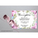 Flower wreath1 Reception Card